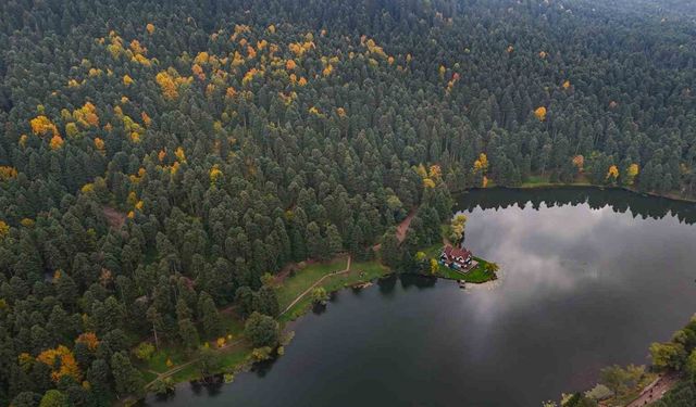 Gölcük Tabiat Parkı’nda sonbahar güzelliği mest etti