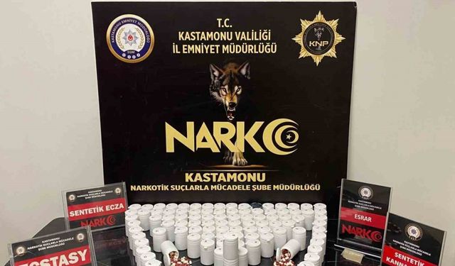 Kastamonu’da yasaklı maddeyle yakalanan 2 kişi tutuklandı
