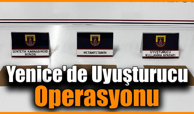 Yenice'de narkotik operasyonu: 3 gözaltı