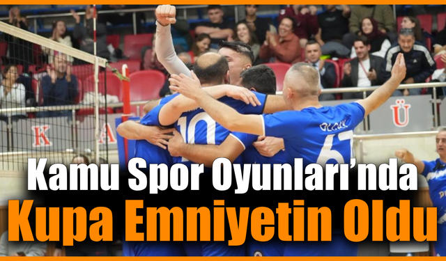 Kamu spor oyunları’nda voleybol heyecanı sona erdi