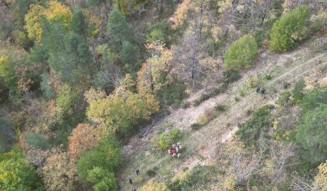 Günlerdir aranan Osman’ın bölge havadan görüntülendi