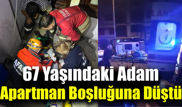 Safranbolu’da yaşlı adam apartman boşluğuna düştü