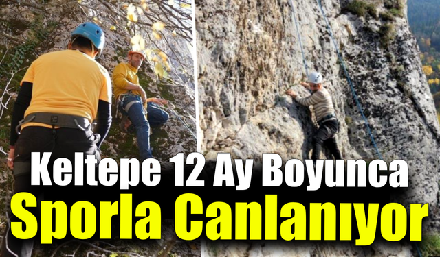 Keltepe'ye yeni tırmanış rotaları açıldı