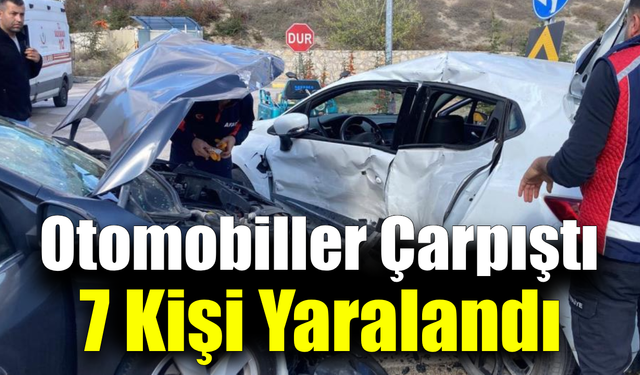 Karabük’te iki otomobil çarpıştı: 7 yaralı