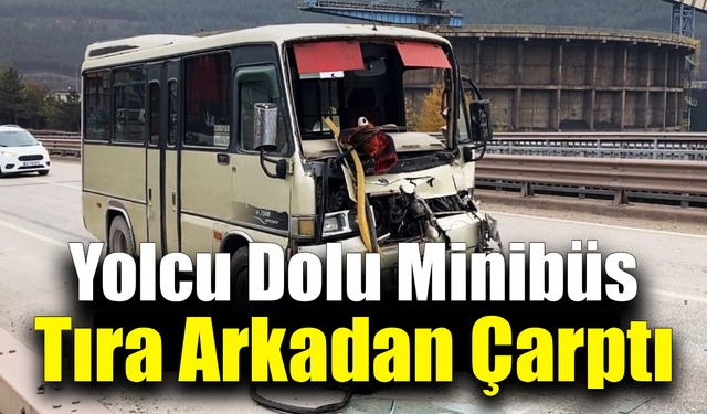 Karabük’te minibüs kazası ucuz atlatıldı!
