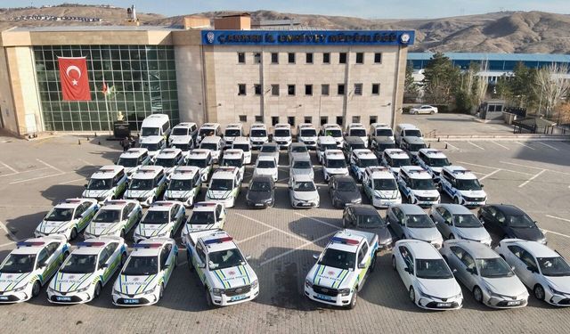 Çankırı İl Emniyet Müdürlüğü'ne 57 araç tahsis edildi
