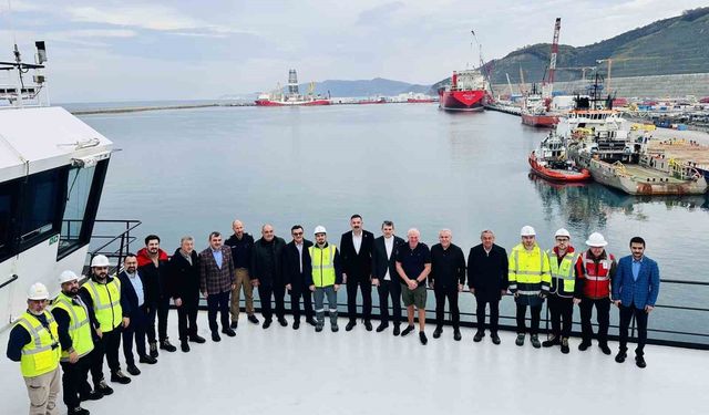 Seven Vega gemisi Filyos Limanı'nda: 2026 hedefi için start verildi