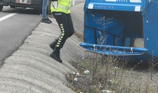 Zonguldak'ta patpat ile ticari araç çarpıştı