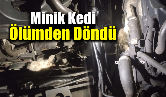 Minibüsün motorundan gelen ses ekipleri harekete geçirdi