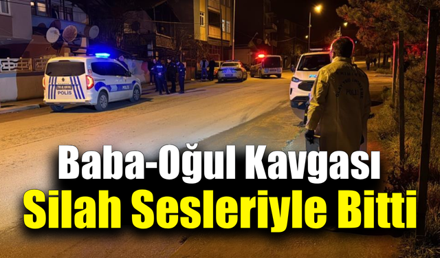 Tartıştığı babasına silahla ateş eden çocuk gözaltına alındı