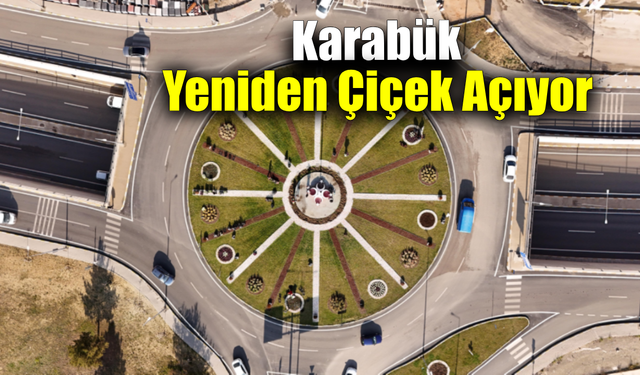 Karabük’te yeşil alan çalışmaları hız kesmiyor