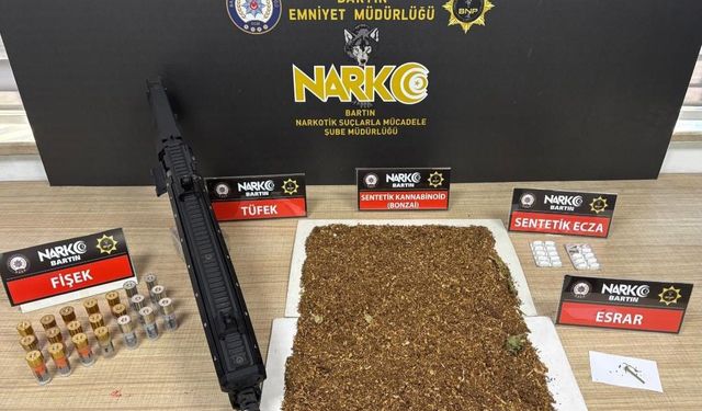 Bartın'da narkotik operasyonu: 6 gözaltı