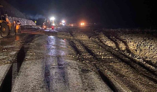 Korucuk köyü mevkiinde ulaşım normale döndü