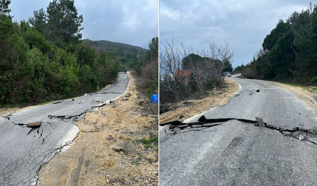 Kastamonu’da heyelan krizi: Cide yolu trafiğe kapalı