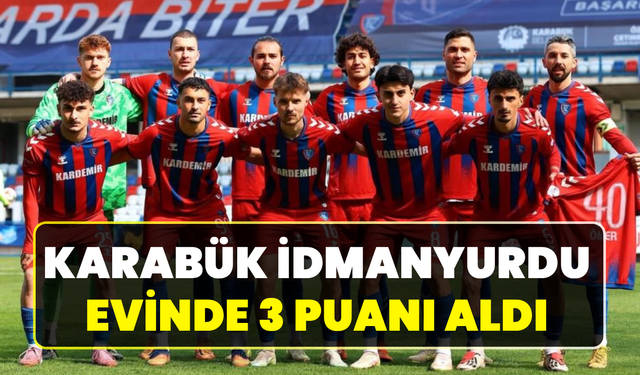 Dr. Necmettin Şeyhoğlu’nda Kazanan Karabük İdmanyurdu