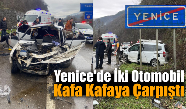 Karabük’te iki otomobil çarpıştı: 5 kişi yaralandı