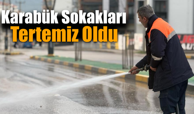 Daha yaşanabilir bir Karabük için belediye ekipleri sahada