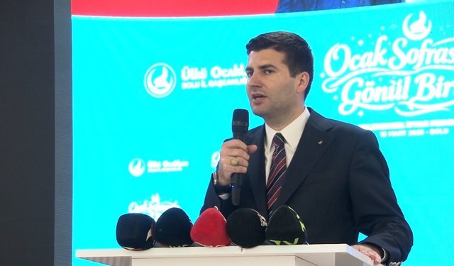 Ülkü Ocakları Genel Başkanı Yıldırım Bolu’da konuştu