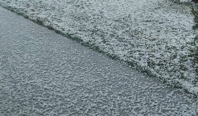 Çankırı’da dolu ve sağanak yağış etkili oldu