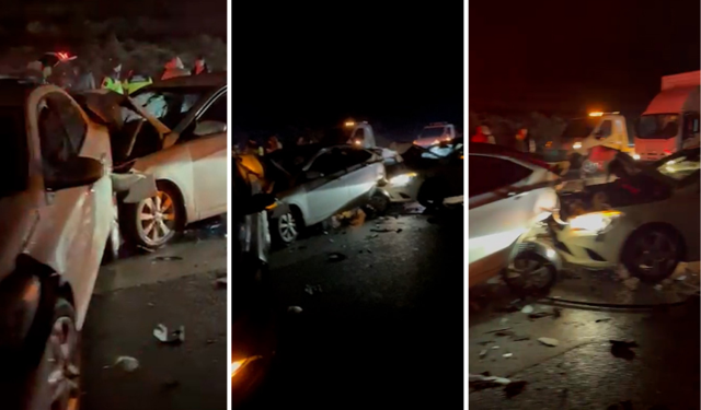 Bayram Dönüşünde 5 Araç Birbirine Girdi!