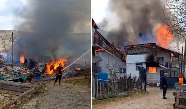 Bolu Gerede’de Alevler Üç Evi Sardı