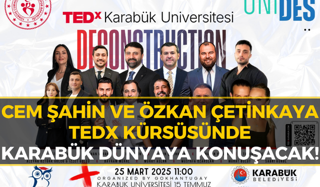 Şahin ve Çetinkaya TEDx’te Deneyimlerini Paylaşacak!
