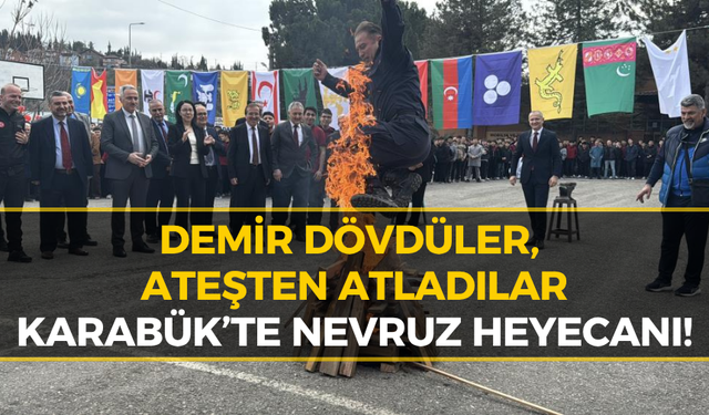 Karabük’te Nevruz Ateşi Yandı!