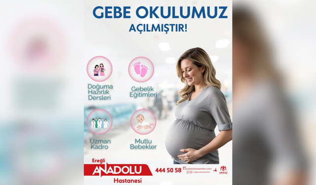 Ereğli'de Gebe Okulu Hizmete Açıldı