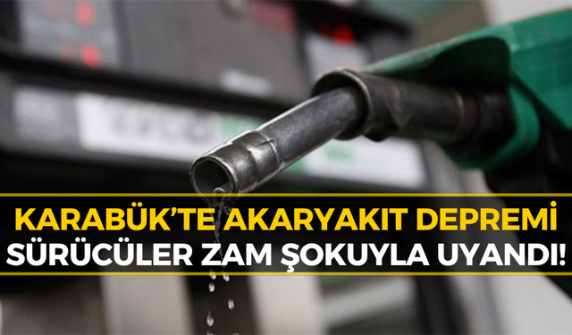 Karabük’te Akaryakıt Tabelaları Alev Aldı!