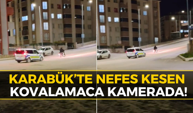 Karabük’te Motosikletli İle Polis Arasında Gerilim Dolu Kovalamaca