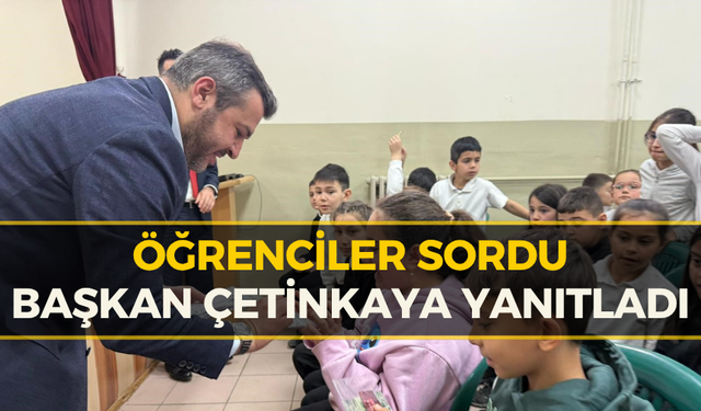 Başkan Çetinkaya’dan Miniklere Yerel Yönetim Dersi