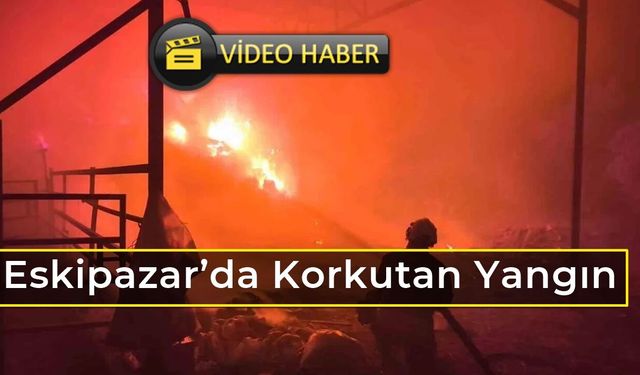 Eskipazar Kapucular Köyünde Çıkan Yangın Korkuttu