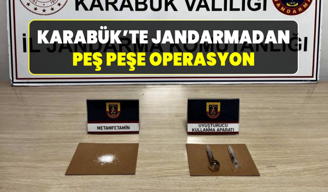 Karabük’te 4 ayrı operasyonda 7 şüpheli yakalandı