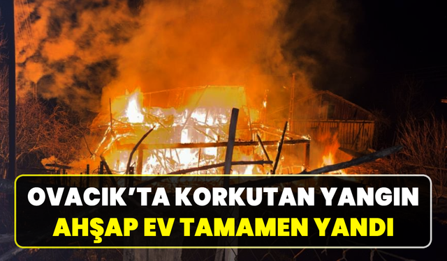 Beydini Köyünde alevler iki katlı evi sardı