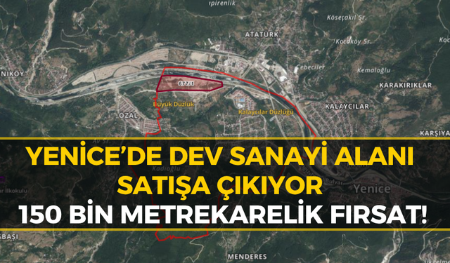 Karabük'te Yatırım Fırsatı: Dev Sanayi Alanı Satışta!