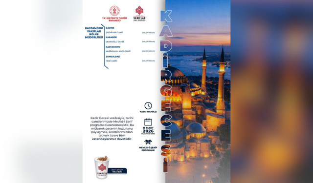 Kadir Gecesi’ne Özel Mevlid ve İkram