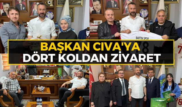 Başkan Cıva’ya Ziyaretçi Akını!