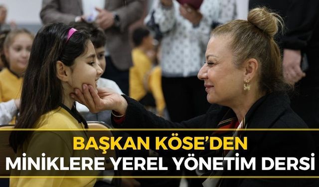 Miniklerden Başkan Köse'ye Yoğun İlgi