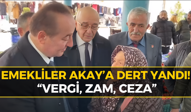 CHP'li Akay Pazarda Vatandaşın Nabzını Tuttu!
