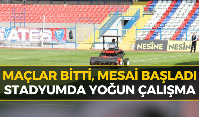 Dr. Necmettin Şeyhoğlu Stadyumu Yeni Sezona Hazırlanıyor