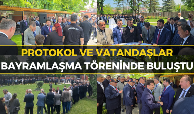 Karabük Protokolü Havuzlu Bahçe'de Bayramlaştı!