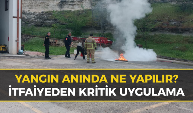 Miniklere İtfaiyeden Hayati Yangın Eğitimi!