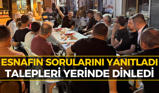 Başkan Çetinkaya Esnafla Bir Araya Geldi