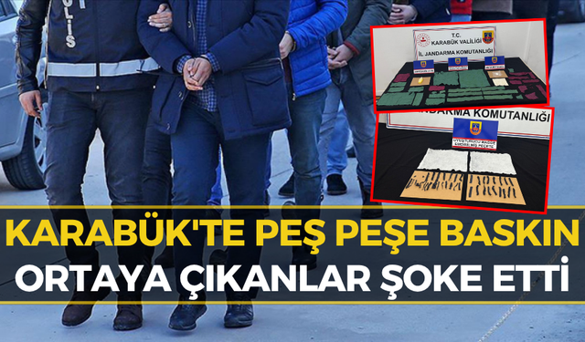 Karabük'te O Adreslere Baskın! Çok Sayıda Kişi Gözaltında