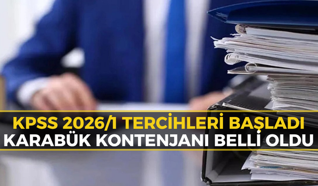 KPSS 2026/1 Tercihleri Başladı: Karabük İçin Memur Kontenjanı Ayrıldı!
