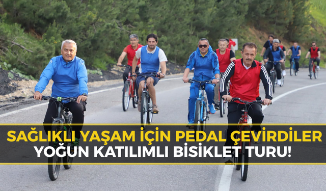 Ovacık'ta Sağlık İçin Pedal Çevirdiler! Protokol de Katıldı