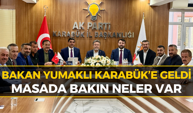 Tarım Bakanı Yumaklı Karabük’te! Kritik Görüşme Gerçekleşti