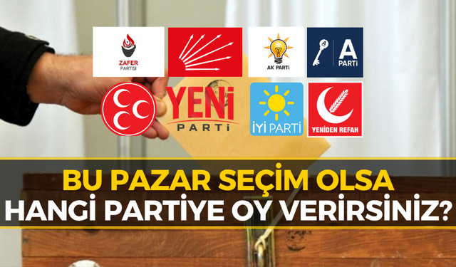 Son Seçim Anketinde Şaşırtan Tablo: O Parti Barajı Geçemedi!