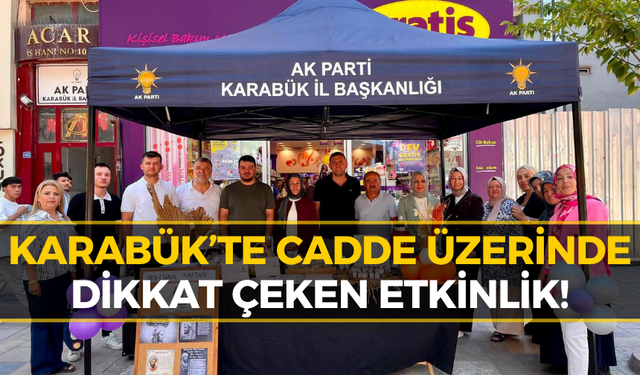 AK Parti Karabük’ten İbn-i Sina İçin Anlamlı Etkinlik!