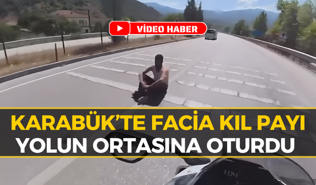 Karabük’te Facia Kıl Payı Atlatıldı! O Anlar Kask Kamerasında